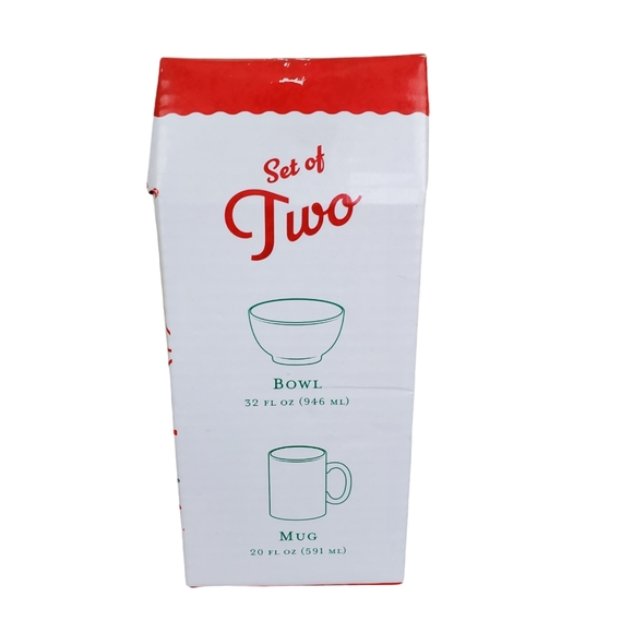 Global Design Connections Christmas Elf Mug & Bowl Set 2023 TJ Maxx ~ Pre-Owned - Picture 4 of 14